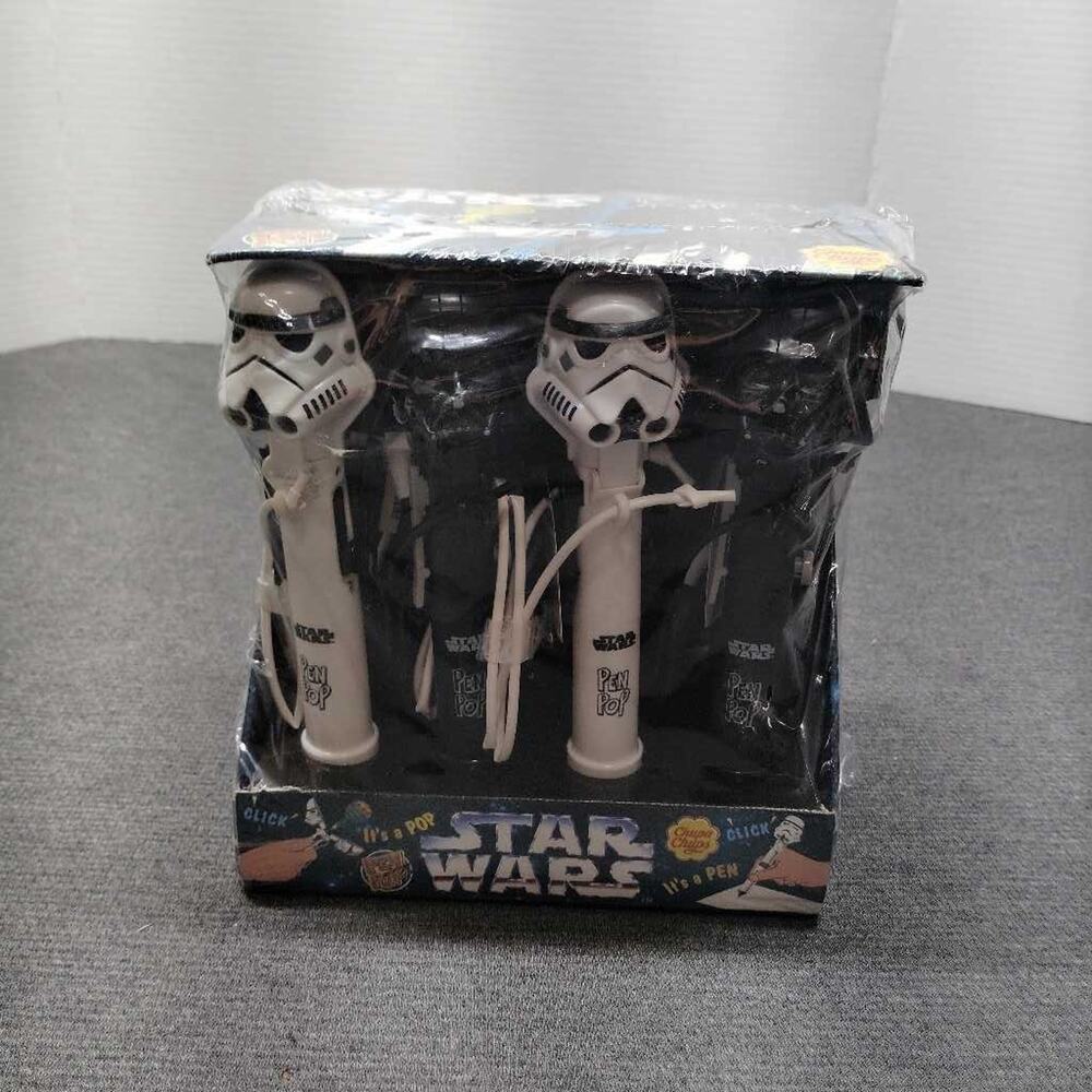 Chupa Chups Star Wars Pen Pop 12 Pack Stormtrooper Darth Vader Candy Toy